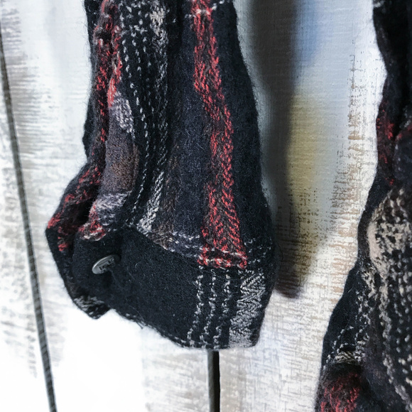 Free People wool plaid JOHNNY ON THE SPOT tunic - Picture 7 of 8